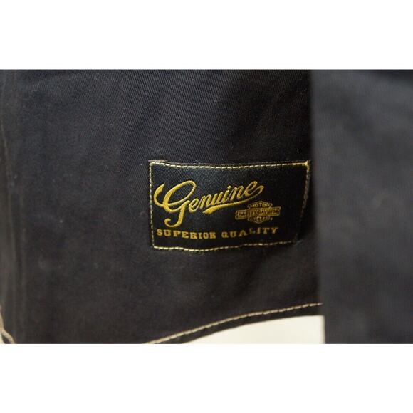 NEW! Harley-Davidson Men's Genuine Classics Eagle LS Woven Shirt, Black, Size M - Picture 10 of 12